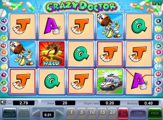 Игровой автомат Crazy Doctor